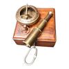 Brass Compass with Telescope Keyring In Box , Engraved, Custom, Customized  Great Christmas Anniversary Gift