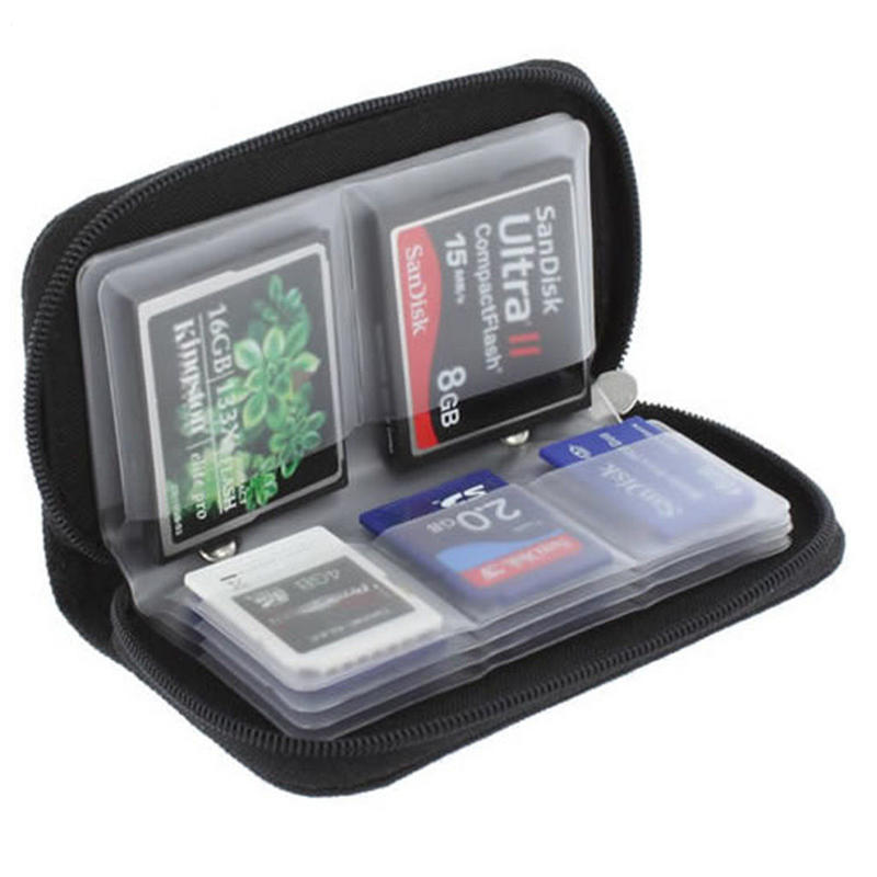 Sdhc Mmc Cf Micro Sd Memory Card Storage Carrying Pouch Case Holder Wallet