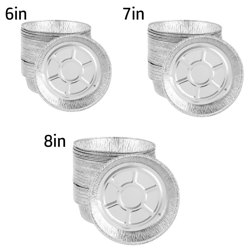 Baking Roasting Air Fryer Liner Round Aluminium Foil Trays Containers Aluminum Foil Tin Box