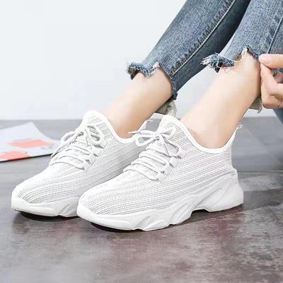 Новая женская повседневная обувь, маленькие белые туфли, дышащая обувь Flying Weaver, кроссовки на плоской подошве