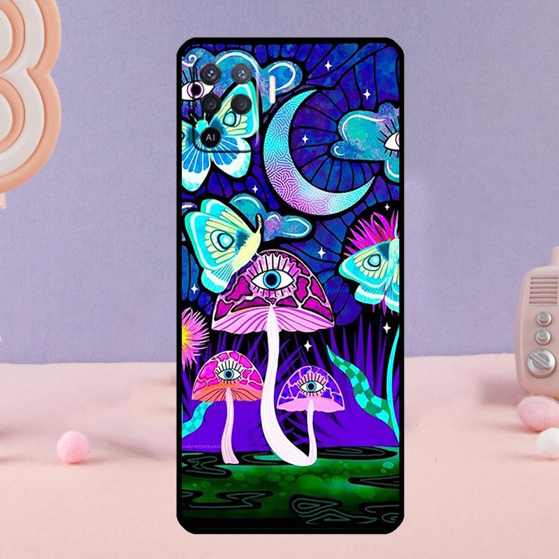 Colorful Psychedelic Art Phone Case For Oppo A80 A60 A40 A94 A54 A98 A78 A18 A38 A58 A16 A76 A96 A17 A77 A74 A57S A15