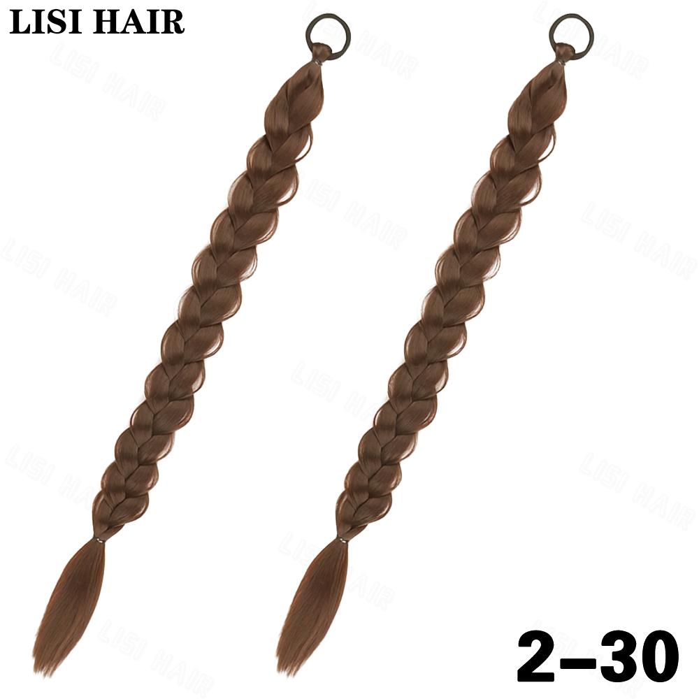 «Жаростойкий» шикарный длинный плетеный хвост для женщин — термостойкие синтетические волосы, универсальный стиль для повседневного ношения