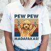 Юмор Золотой Пудель Pew Madafakas Забавный Много Собак Любит Футболка Летняя Женская С Коротким Рукавом Красивая Девушка Повседневные Белые Футболки Топы
