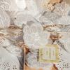 30 Sheets White Tracing Paper Flower Stickers Transparent Botanical Patterns For Journal Scrapbook DIY Deco