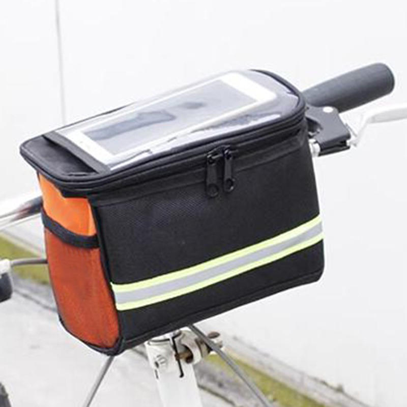 Bicycle Front Handlebar Bag Bike Frame Pannier Organizer Pouch MTB Phone Bags Multifunction Portable Shoulder Bag