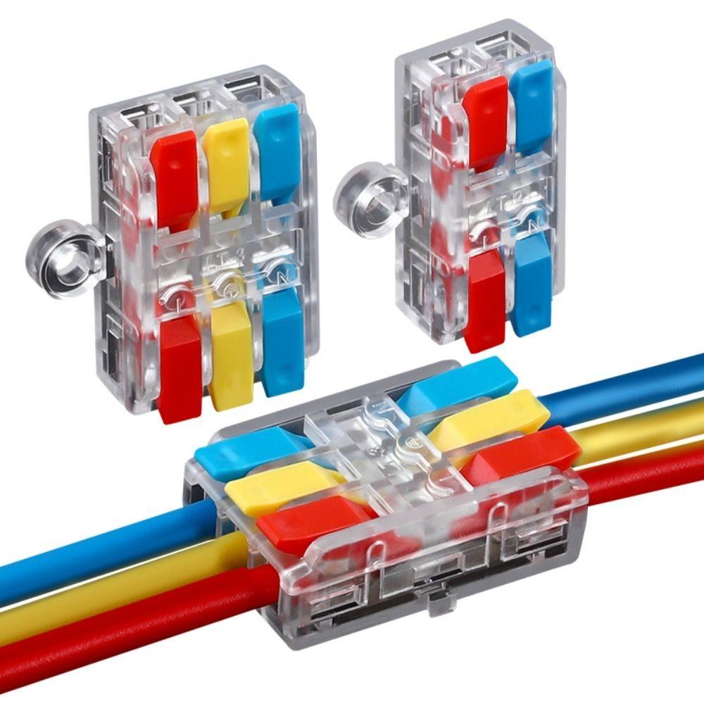 Мини-быстрая клеммная колодка Универсальные компактные компактные электрические разъемы для сращивания Электрические разъемы