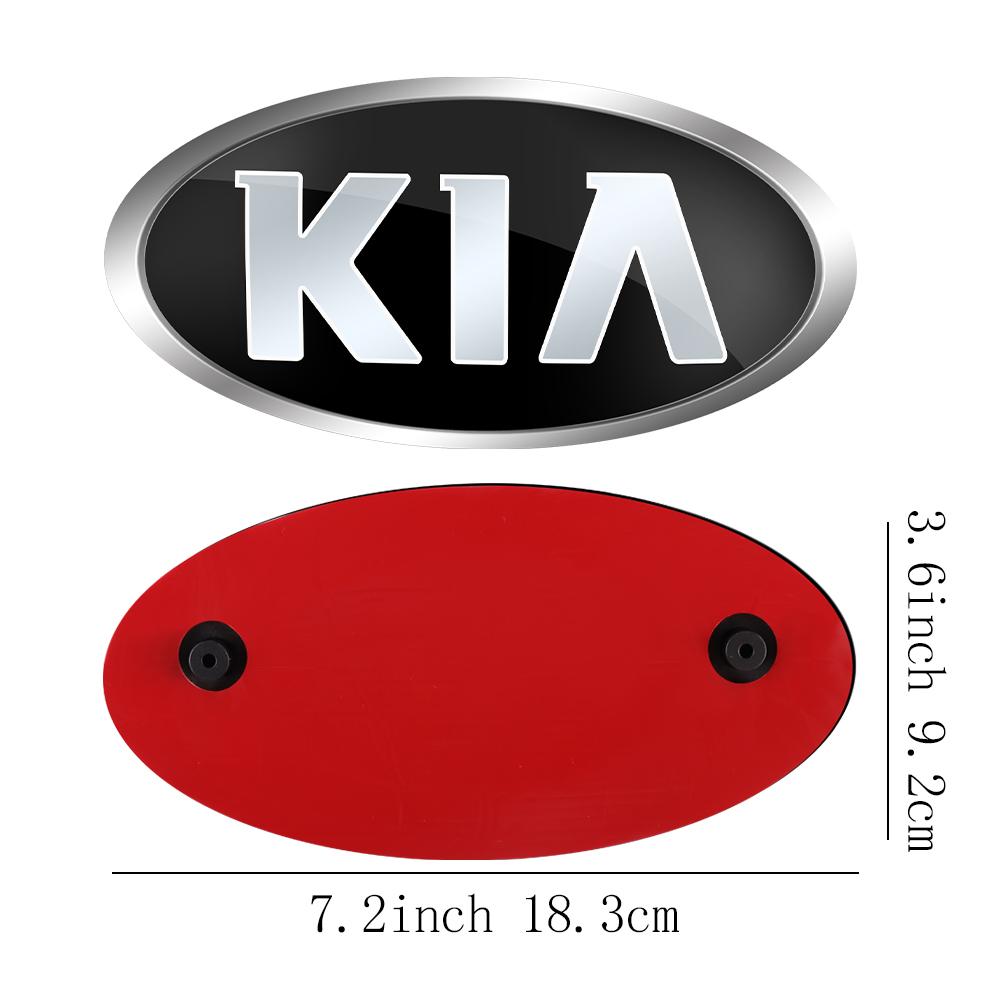 AABIU1 Car Front Hood Emblem Rear Badge Logo Sticker For KIA Sportage Ceed Sorento Cerato Optima Picanto Rio Soul K5 Stonic Niro Forte