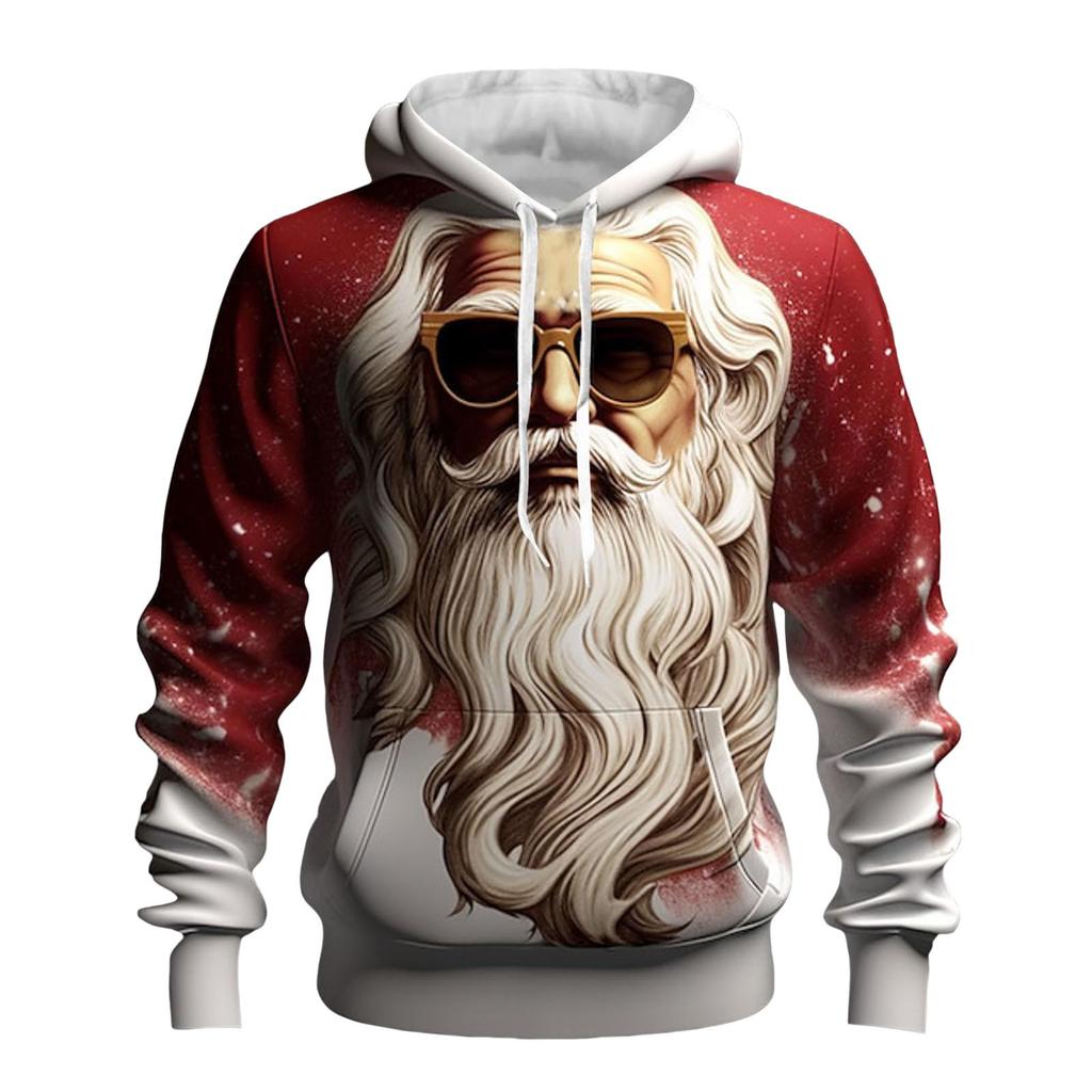 Мужское теплое плюшевое пальто с принтом, флисовый свитер, повседневное пальто, свитер с карманами, зимнее пальто