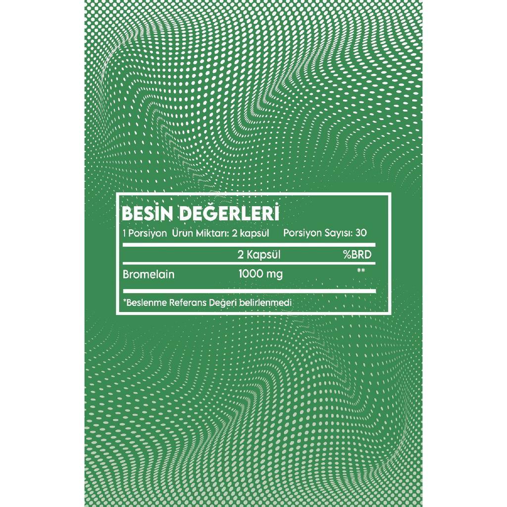 Bromelain 1000 Mg 60 Capsules