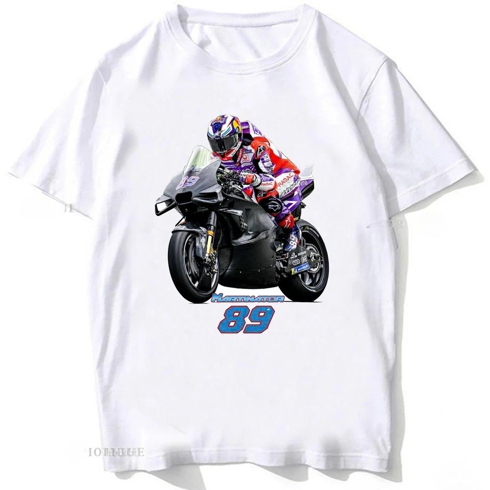 Jorge Martinator 89 GP Race Ride Fans T-Shirt New Summer Men Short Sleeve Sport Boy Casual Tees Motorcycle Riding White Tops
