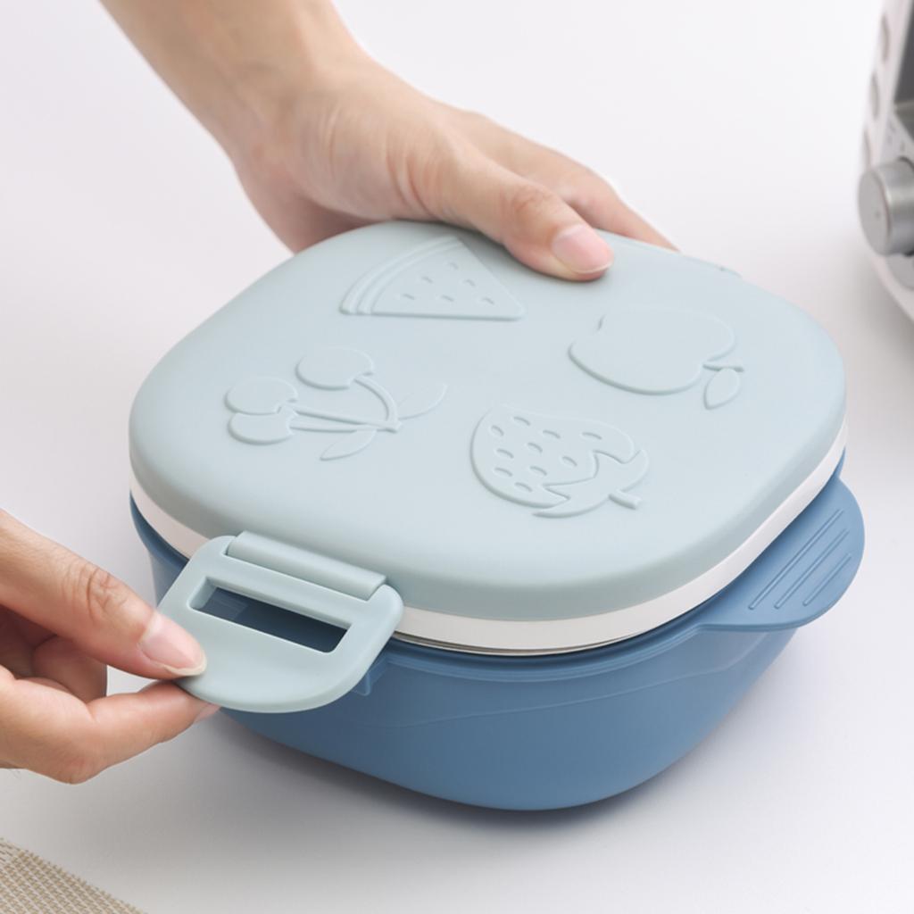 Ланч-бокс из нержавеющей стали для детей, изолированный контейнер для хранения еды, японская коробка для закусок, коробка для завтрака, бенто с чашкой для супа