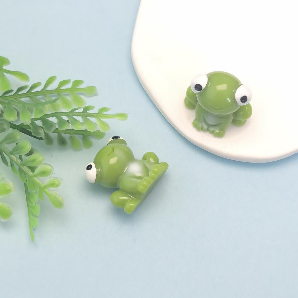 Resin Frog Mini 3D Slime Charms for Slime Supplies,Phone Case Decor,Snow Global Tumblers Declaration