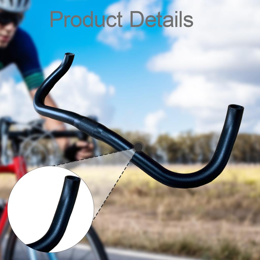 Road Bike Handlebar Comfortable Riding Cycling Accessories for Long Distance Cycling Replace Parts Bent Bike Bullhorn Bar