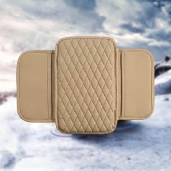 Коврик для подлокотника автомобиля, кожаный чехол на подлокотник, подушка с боковыми карманами для хранения, чехол для центральной консоли автомобиля, аксессуар для салона автомобиля для автомобиля, грузовика, внедорожника