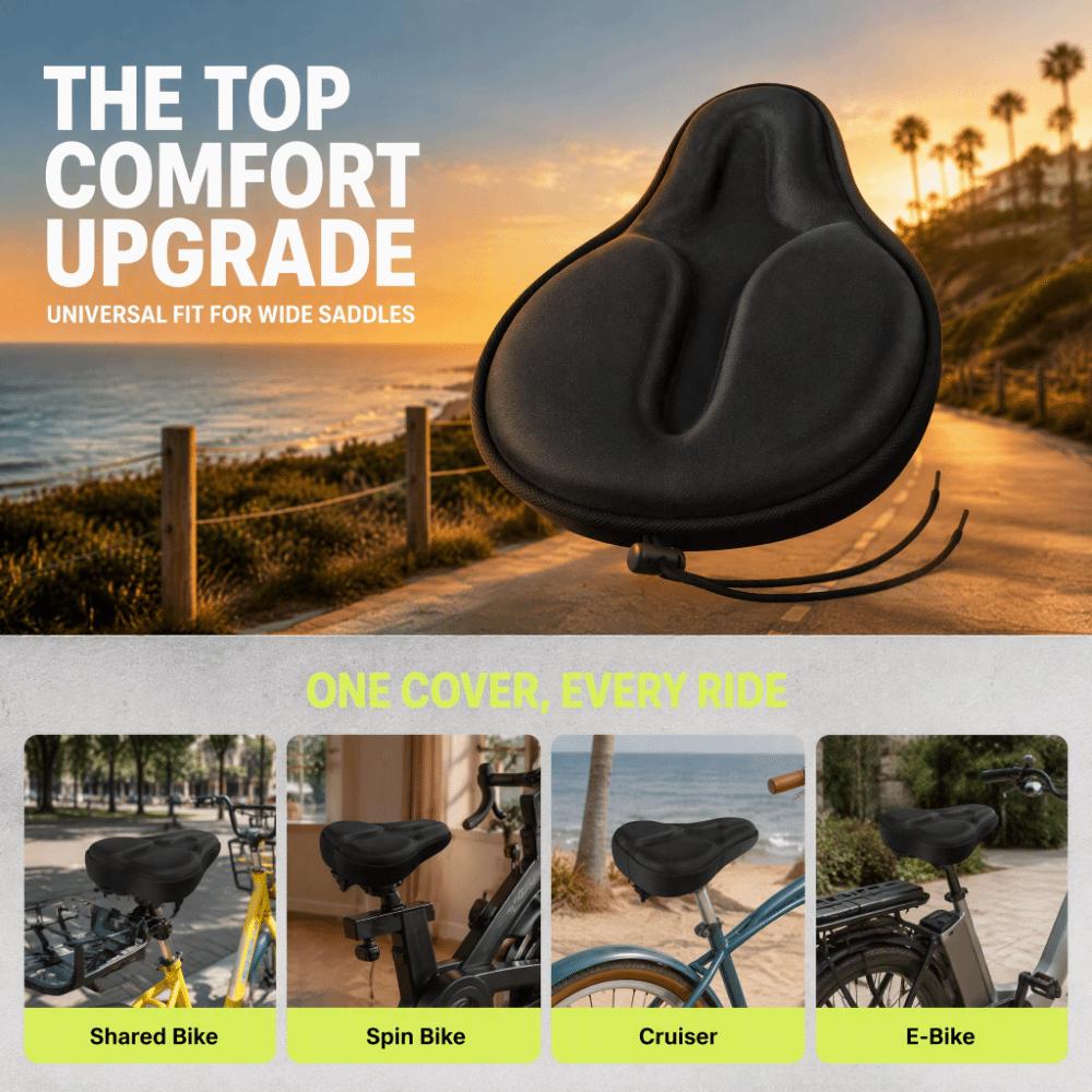 Silicone Bike Seat Cover Breathable Bike Seat Cushion Cover  for Bicycle Seat Comfort