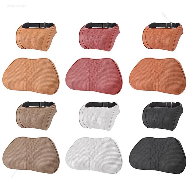 Xiaomi Universal Car Headrest Lumbar Pillow Nappa Leather Memory Foam Backrest Soft Breathable Neck Support Car Interior Accessories