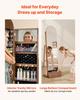 360° Swivel Jewelry Cabinet, 1655 mm Tall, Full-Length Mirror with Storage, Standing Rotatable Jewelry Armoire Organizer, Lockable with 2 Keys,