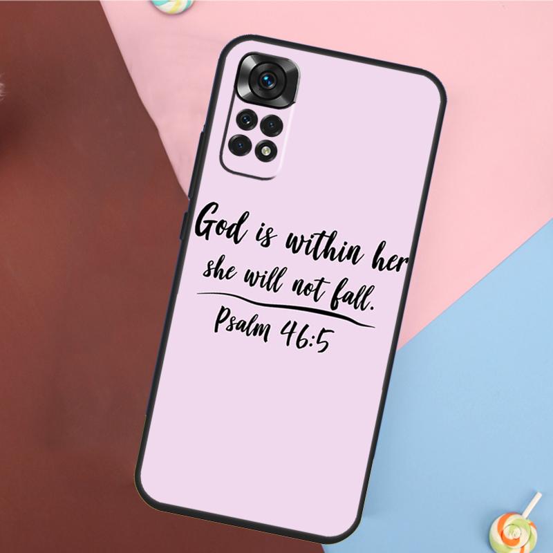 Библейские цитаты Иисус Бог Чехол Для Xiaomi Redmi Note 14 13 12 9 10 11 Pro 9S 10S 11S 12S Redmi 14C 10C 12C 13C Чехол