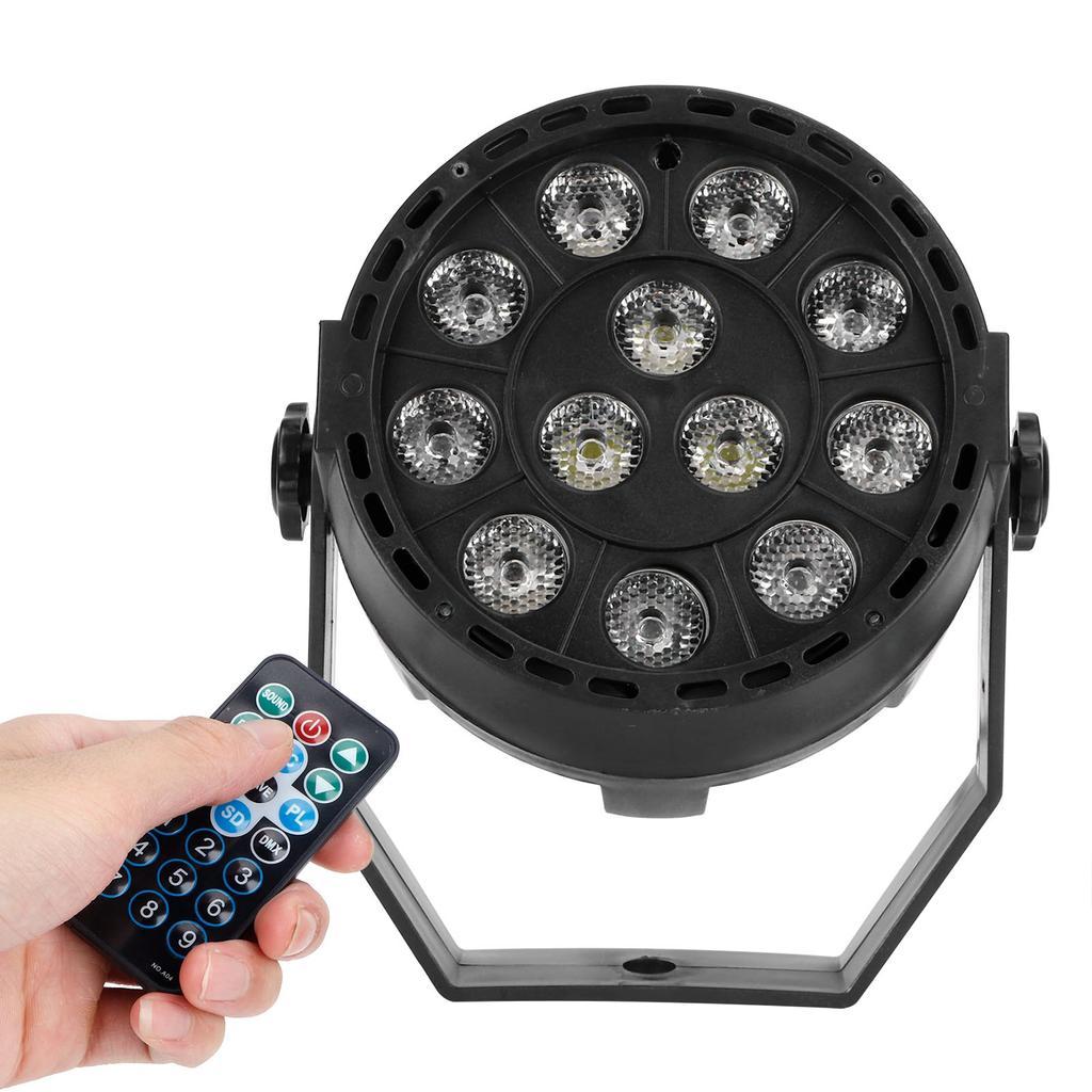 12LED Chips Spotlight RGB Sound Control Stage Light with Remote Control for Party KTV
