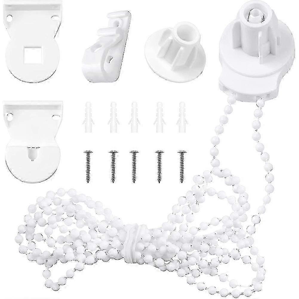 Roller Blind Fittings Kit, Roller Blinds Brackets With Beaded Chain, Curtain Roller Accessories For-haoyi hwyC