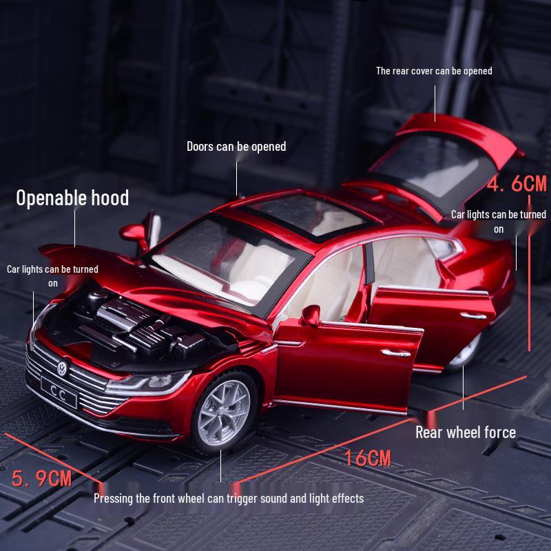 Car Zhi 32013 Детская литая модель седана - Игрушка с инерционным механизмом и открывающимися дверями