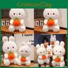 Rabbit Plush Cute Doll With Embracing Persimmon Decorations For Gift Kids