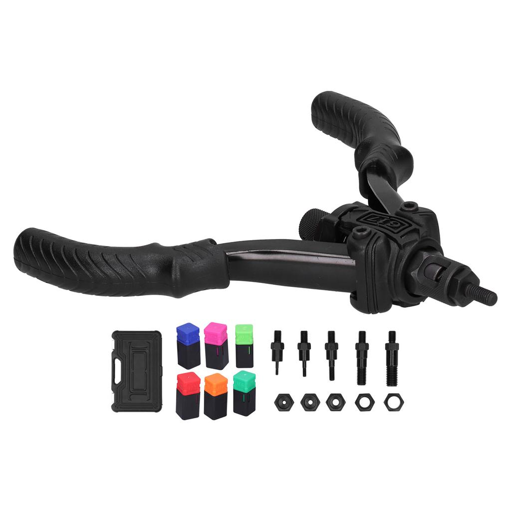 Ручной пистолет для заклепок и гаек, ручной набор инструментов, набор клепальных инструментов с оправкой M3 M4 M6 M8 M10 M12