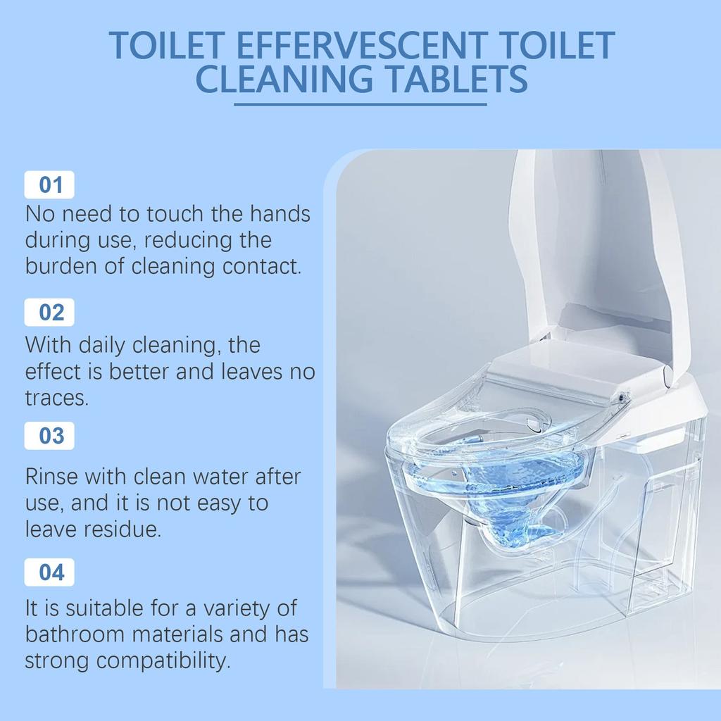 Шипучие таблетки для чистки туалета могут удалить накипь и пятна мочи, а чистящее средство для туалета эффективно устраняет запахи