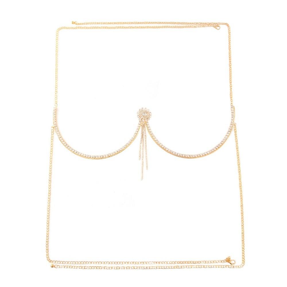 Цепочка на грудь с кисточками Цепочка на тело с кисточками Цепочка на грудь в форме сердца Панк-цепочка на грудь для девушек