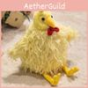 Longhaired Chick Plush Toy Cartoon Chicken Stuffed Animal For Kids And Collectors