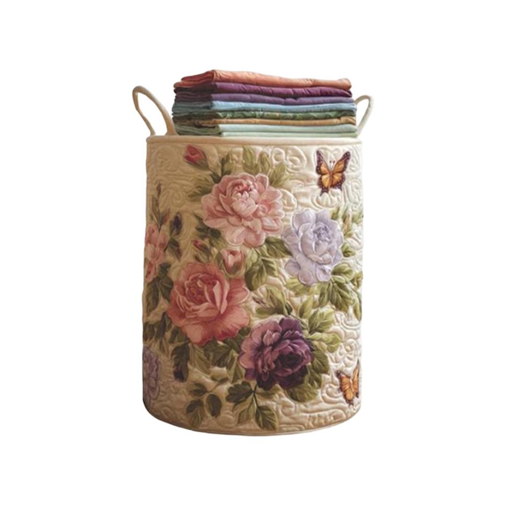 Quilted Laundry Storage Basket, And Suitable For Storing Dirty Clothes.