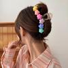 Summer Gradual Cotton Candy Hairpin Women's Back Scoop Large Pan Hair Shark Clip Feel 2023 New Grip Clip