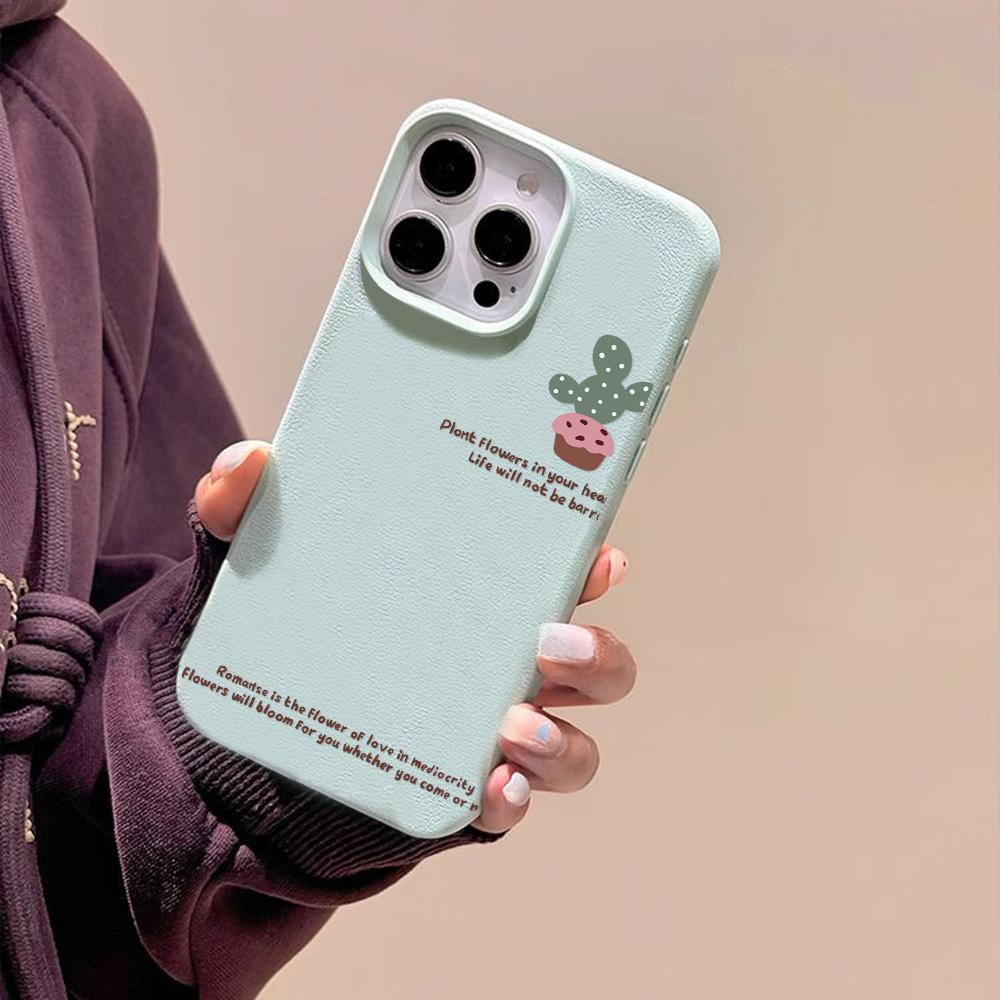 Чехол для телефона iPhone 11 13 XR XS Max, чехол для iPhone 12 14 15 16 Pro Max 12 Pro 15 Plus, кожаный, окрашенный, водонепроницаемый, устойчивый к падениям и износу, мультяшный