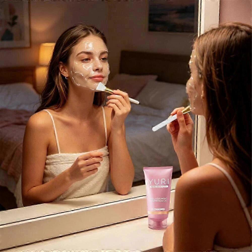 Collagen Overnight Wrapping Peel Off Facial Mask Reduces Sagging Dullness Collagen Night Wrapping Mask For Glowing Skin-zdd1