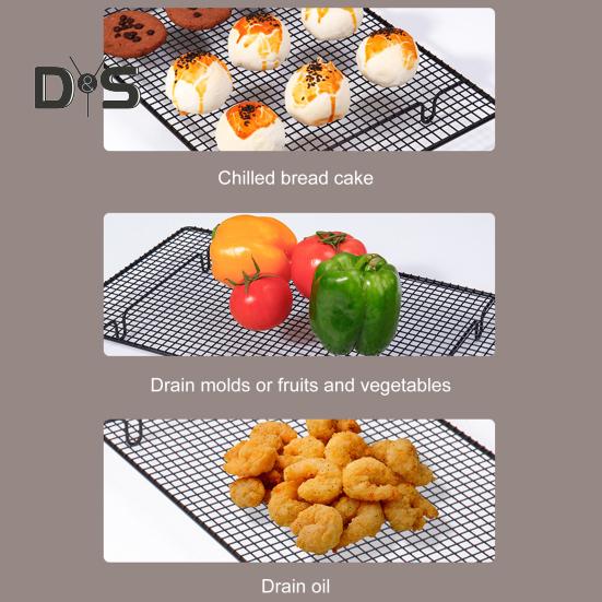 1/2 шт. Подставка для охлаждения торта, прямоугольная сетчатая складная полка для выпечки десертов, жаропрочная антипригарная подставка для сушки хлеба, печенья, мусса и лапши