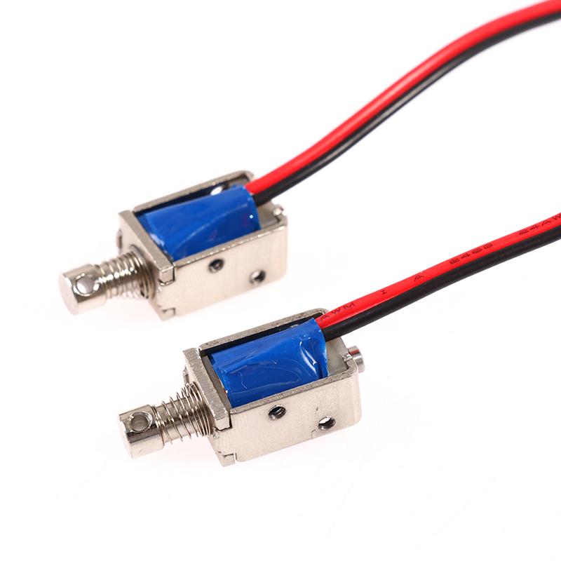 Двухтактный соленоид постоянного тока 3 В, 5 В, 6 В, 9 В, 12 В, тип электромагнита, ход 4 мм