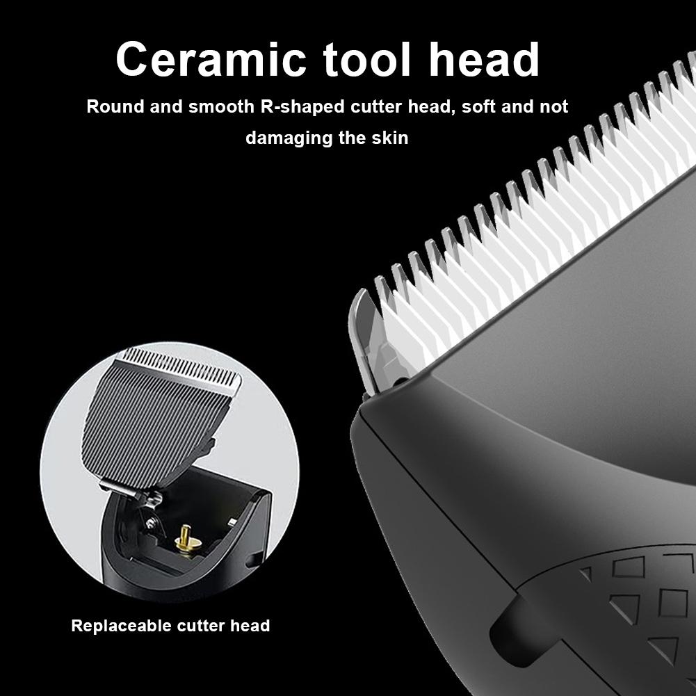 Body Hair Trimmer Rechargeable Electric Shaver Ceramic Blade Body Shaver with 2 Guide Comb Body Groomer for Fathers Day Gift