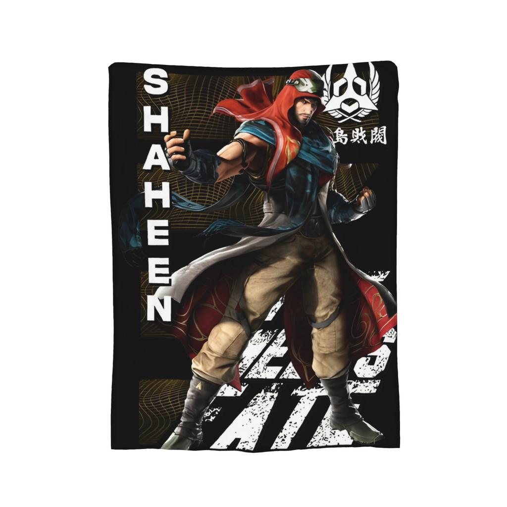 Panda Tekken 8 Gaming Blanket Flannel Novelty Breathable Throw Blankets for Bedspread Autumn/Winter,