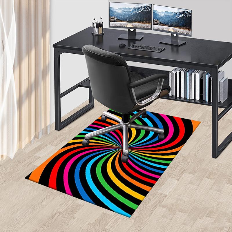 1PC Colorful Swirl Extra Large Non Slip Floor carpet, Office, family, bedroom, Studio Large Area Rug Indoor Rugs, , Vibrant Colors