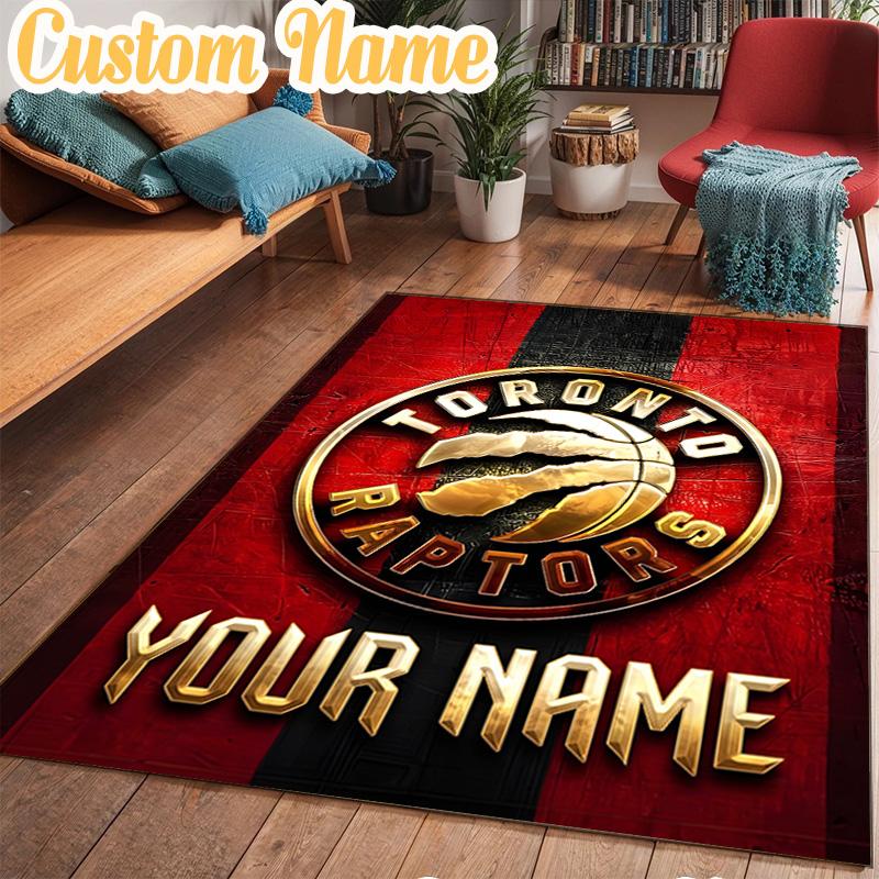 Custom Name Raptors basketball Logo Rug Office Rug Chair Mat Non Slip Carpet Rugs for Bedrooms Dining Room Living Room Home Decor gifts