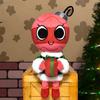35cm Pretty Present Coal Plush Doll Cute Soft Stuffed Plush Toy Magnetic Christmas Present Pendant Home Decor Gifts