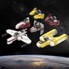 Gobricks MOC Космос Микро Республика Звездные Истребители Космический Корабль Строительные Блоки Планета Империя Модель Истребителя TIE Игрушки Сделай Сам Подарок для Детей