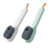2-piece soap dispenser shoe brush, sports shoe brush, multi-functional shoe brush with soap dispenser, long-handled shoe brush,