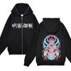 Anime Gojo Satoru Sweatshirts Jujutsu Kaisen Zipper Jackets Gojo Hoodies Thin Fleece Hoodie Zip Up Y2k Hoodies Anime Sweaters