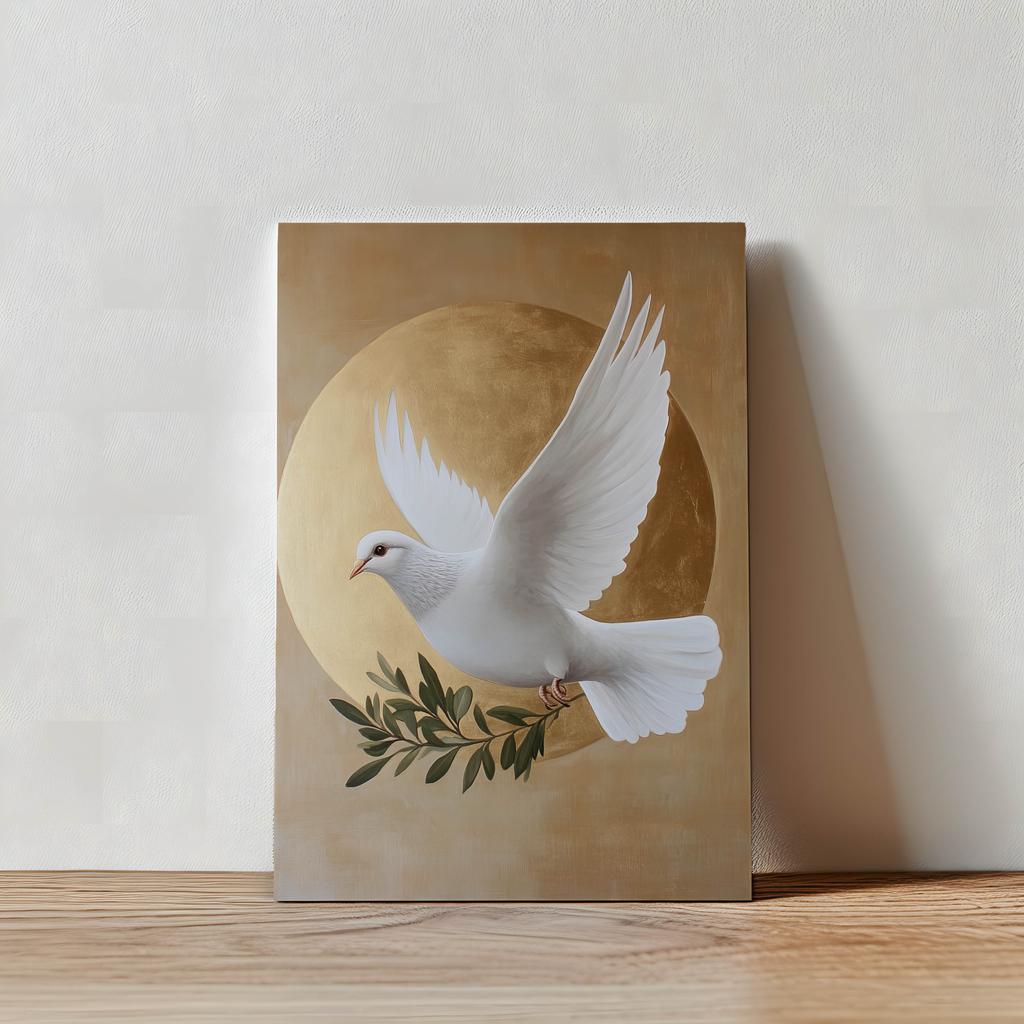 Symbol Ducha Świętego Symbol Ducha Świętego, 50X70 Cm, Bez Ramy, Płótno Premium Na Blejtramie