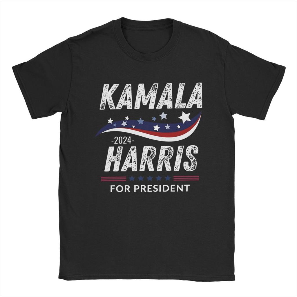 Kamala Harris President Election T Shirts Apparel for Men Women 100% Cotton Fun T-shirt Short Sleeve Tops Birthday Gift