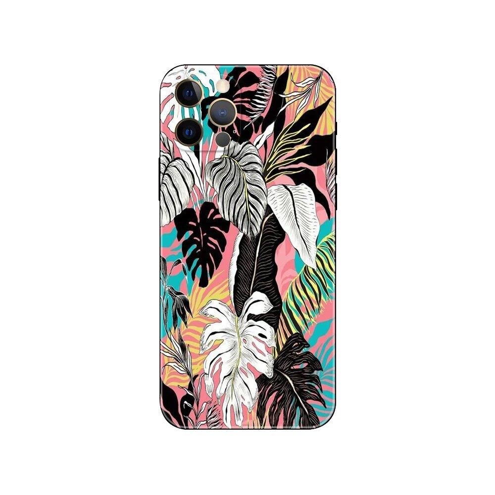 Чехол для телефона с цветущим растением для iPhone Samsung Galaxy Redmi Xiaomi Oppo OnePlus Note SA 7 8 9 10 11 12 13 14 20 21 22 23 53 54 Pro Max Ultra TPU Soft