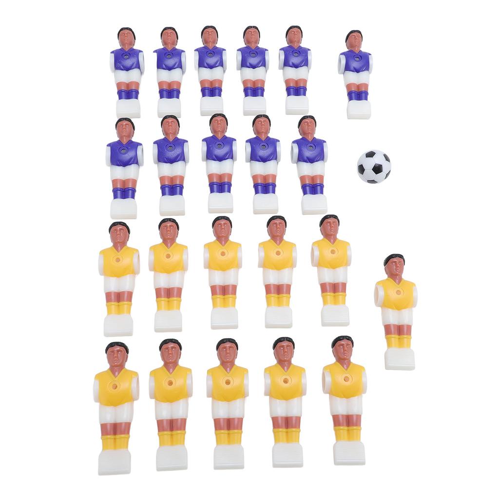 Настольный футбол Футбольные фигурки Запасные части для игроков 11 фиолетовых 11 желтых игроков для настольного футбола Черный Белый