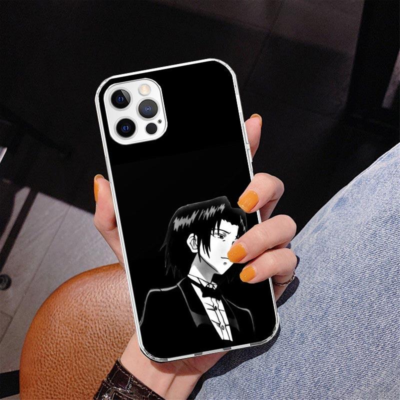 Черно-белый чехол для телефона Hunter X для iPhone 17 Air 16 Pro Max 16E 15 + 14 Plus 11 12 13 Mini 7 8 SE Подарок Печатная крышка Fundas 16 Pr
