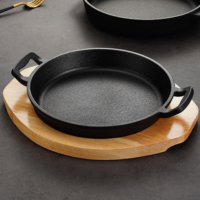 Чугунная сковорода-гриль Teppanyaki Xiuzhi, утолщенная